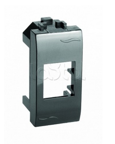 Адаптер для информационных разъемов Keystone, черный, 1мод. DKC (77607N) в Батайске Аксессуары для стоек и шкафов Pintop.ru